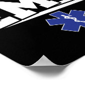 EMS Emergency Future EMT Student Ambulance Poster (Ecke)