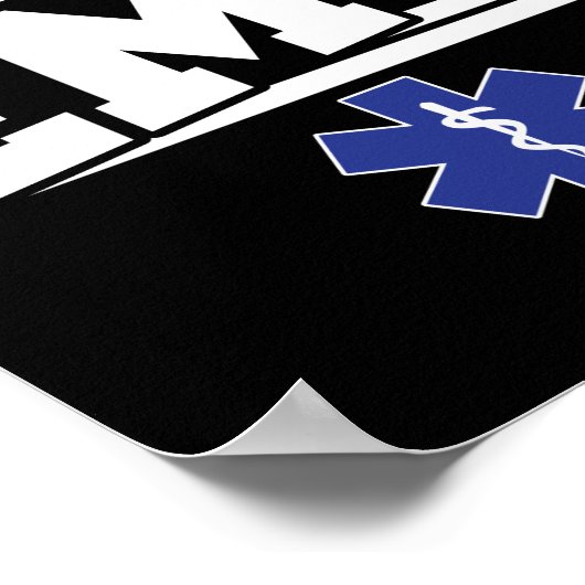 EMS Emergency Future EMT Student Ambulance Poster (Ecke)