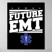 EMS Emergency Future EMT Student Ambulance Poster (Vorne)
