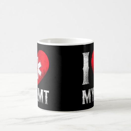 EMS Emergency I Liebe mein EMT Kaffeetasse (Mittel)