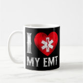 EMS Emergency I Liebe mein EMT Kaffeetasse (Links)
