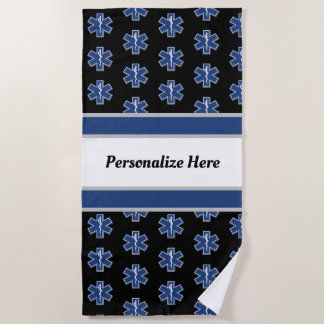 EMS Emergency LogoStrandhandtuch Strandtuch