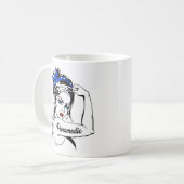 EMS Emergency Paramedic Rosie The Riveter Kaffeetasse (Vorderseite Links)