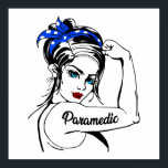 EMS Emergency Paramedic Rosie The Riveter Poster<br><div class="desc">Dieses lustige und erste Responder Design zeigt "paramedic". Perfekt für den Notarzt,  EMT oder paramedic Student,  der die medizinische Notfallversorgung und die medizinische Versorgung in Amerika Liebe nimmt.</div>