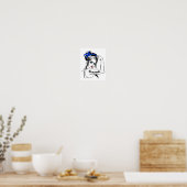 EMS Emergency Paramedic Rosie The Riveter Poster (Küche)