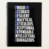 EMS Emergency Paramedic Word Cloud Planer (Vorderseite)