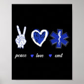 EMS Emergency Peace Liebe EMT Poster (Vorne)