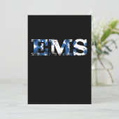 EMS EMT Doctor Paramedic Caduceus Medicine Ambulan Einladung (Stehend Vorderseite)