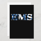 EMS EMT Doctor Paramedic Caduceus Medicine Ambulan Einladung (Vorne/Hinten)