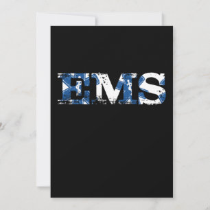 EMS EMT Doctor Paramedic Caduceus Medicine Ambulan Einladung