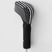EMS EMT verdünnen weiße Linie Flagge-Monogramm Golf Headcover (angewinkelt)