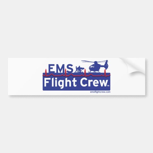 Ems-Flug-Crew-Hubschrauber-Alternativlogo Autoaufkleber (Vorne)