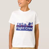 Ems-Flug-Crew-Hubschrauber-Alternativlogo T-Shirt (Vorderseite)