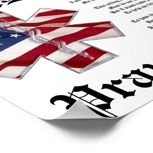 EMS Gebet-Poster Poster (Ecke)