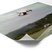 EMS Helikopter Poster (Ecke)