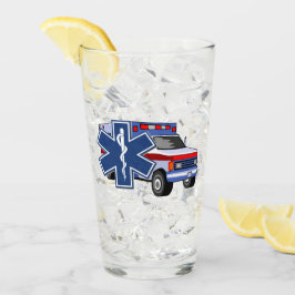 Ems-Krankenwagen EMS-Logo Glas