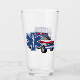 Ems-Krankenwagen EMS-Logo Glas