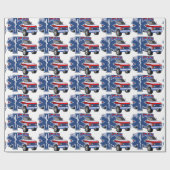 Ems-Krankenwagen Geschenkpapier (Flach)