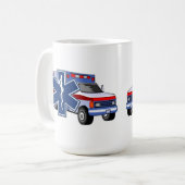 Ems-Krankenwagen Kaffeetasse (Vorderseite Links)