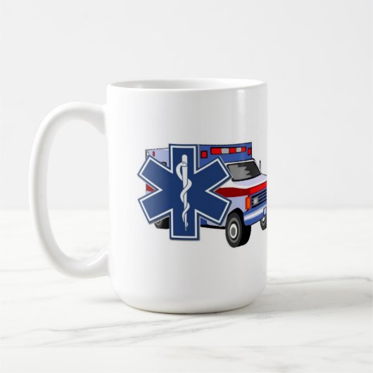 Ems-Krankenwagen Kaffeetasse (Links)