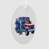 Ems-Krankenwagen Ornament (Vorderseite)