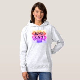 "EMS Life" für Frauen in gelbem Rosa lila Lebensst Hoodie