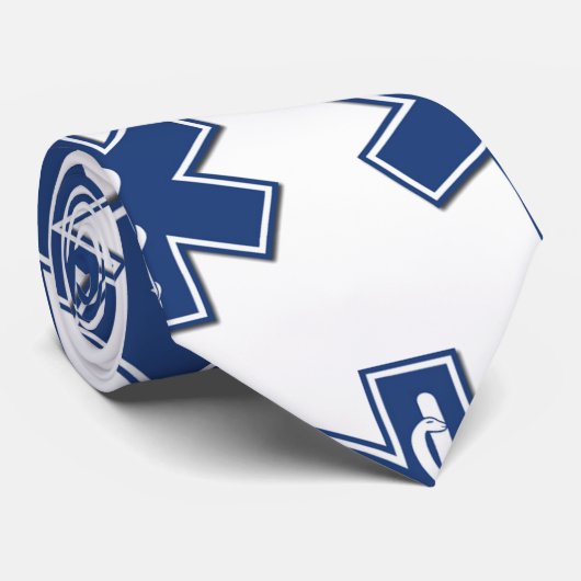 EMS-Logo für Notfälle Krawatte (Gerollt)