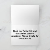 EMS machen jeden Tag einen Unterschied Dankeskarte (Innenseite)