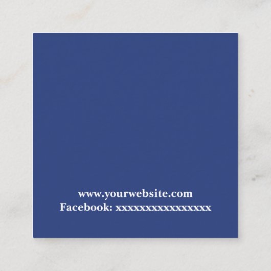 EMS Medizinische Notfalldienste Quadratische Visitenkarte (Rückseite)