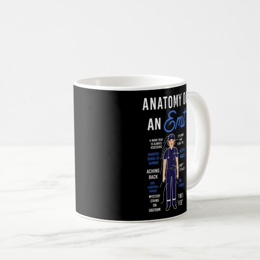EMS-Notfallanatomie eines EMT Kaffeetasse (VorderseiteRechts)