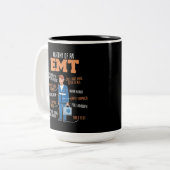 EMS-Notfallanatomie eines EMT Zweifarbige Tasse (Vorderseite Links)