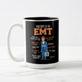 EMS-Notfallanatomie eines EMT Zweifarbige Tasse (Links)