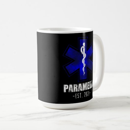EMS Notfallparamedic Est. 2021 Student Kaffeetasse (VorderseiteRechts)