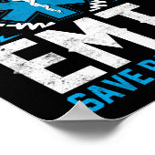 EMS-NotfallSanitätsmaßnahmen Rettete Leben EMTs Re Poster (Ecke)