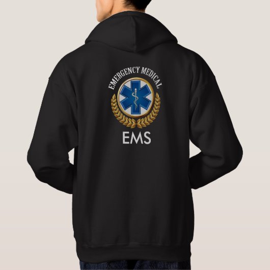 EMS oder EMT Zurück - Siehe beide Seiten Hoodie (Rückseite)
