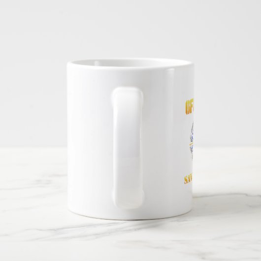 EMS Off Duty Rette sich selbst paramedic Rescue Fu Jumbo-Tasse (Rückseite)