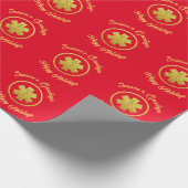 EMS Personalisiert Weihnachtsgeschenkwrap Geschenkpapier (Ecke)