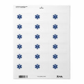 EMS Star of Life Adressaufkleber (Vorne)