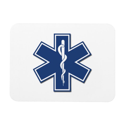 EMS Star of Life Magnet (Horizontal)