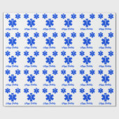 EMS Star of Life Personalisiert Wrapping Paper Geschenkpapier (Flach)