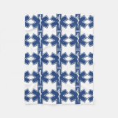 Ems-Stern des Lebens Fleecedecke (Vorderseite)