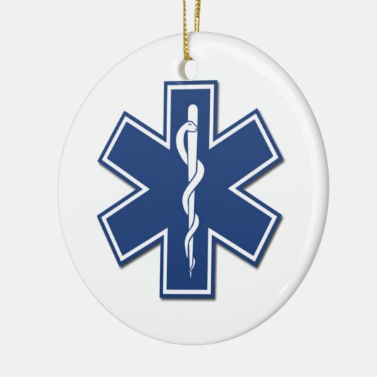 Ems-Stern des Lebens Keramik Ornament (Links)