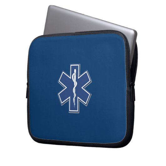 Ems-Stern des Lebens Laptopschutzhülle (Vorderseite Links)