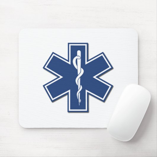 Ems-Stern des Lebens Mousepad (Mit Mouse)