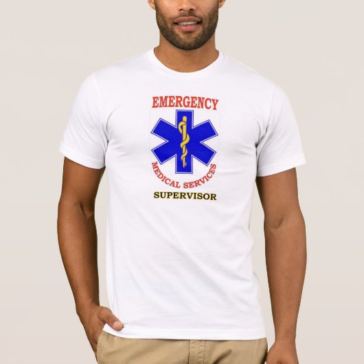 EMS SUPERVISOR T-Shirt (Vorderseite)