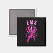 Ems-Symbol für ein kurses Brustkrebs-Bewusstsein r Magnet (Vorderseite/Rückseite)