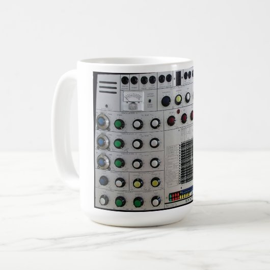 EMS Synthi ein synthesizer Kaffeetasse (Vorderseite Links)