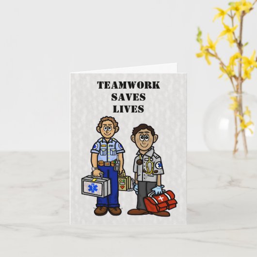 EMS-Team Danke, Karte (Gelbe Blume)