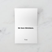 EMS-Team Rette Weihnachtskarte Karte (Innenseite)