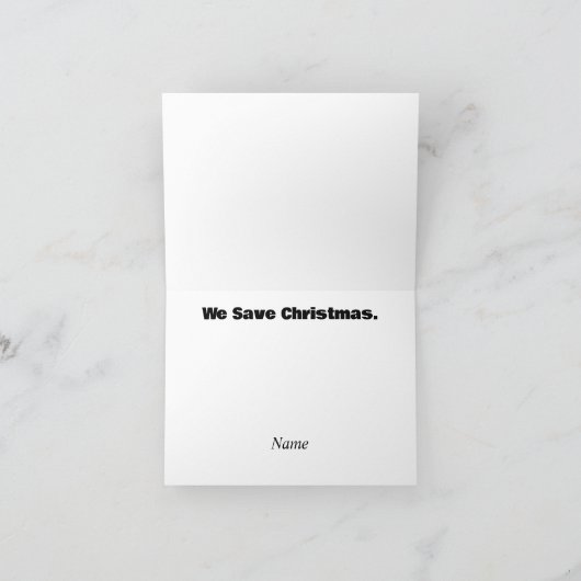 EMS-Team Rette Weihnachtskarte Karte (Innenseite)